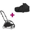 Pack chassis poussette YOYO³ Noir + nacelle YOYO³ Noir                            de Stokke