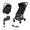Pack Poussette Duo Fame Cabin Onyx Black + adaptateurs coque Coral + coque Coral Onyx Black + base                            de Maxi Cosi