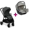Pack poussette duo Finiti Ebony + coque I-Gemm 3 Pebble                            de Joie
