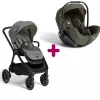Pack poussette duo Finiti Evergreen + coque I-Level Pro Evergreen                            de Joie