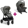 Pack poussette duo Finiti Evergreen + coque Sprint Evergreen                            de Joie