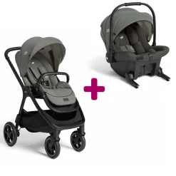 Pack poussette duo Finiti Evergreen + coque Sprint Evergreen                            de Joie