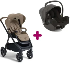 Pack poussette duo Finiti Sandstone + coque I-Snug 2 Shale                            de Joie                                                                                                                7 avis