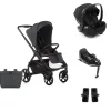 Pack Poussette duo Keep avec coque Kombibaby cloud et base pivotante                            de Jané