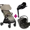 Pack Poussette duo pact Pro Oak + coque i-snug 2 Shale + base Encore                            de Joie
