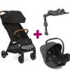 Pack Poussette duo Pact Pro Shale + coque i-snug 2 Shale + base Lx 2                            de Joie