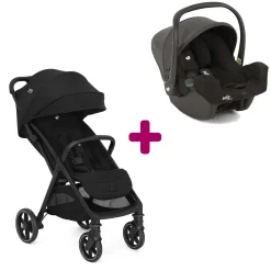 Pack Poussette duo Parcel Lx Eclipse + coque I-Snug 2 Shale                            de Joie