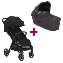 Pack Poussette duo Parcel Lx Eclipse + Nacelle Ramble Shale                            de Joie