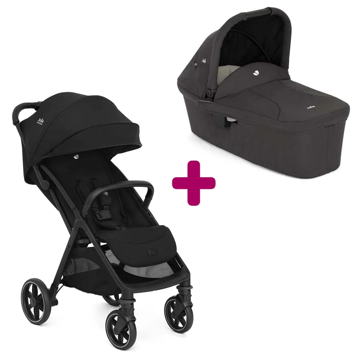Pack Poussette duo Parcel Lx Eclipse + Nacelle Ramble Shale de Joie