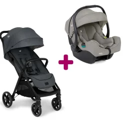 Pack Poussette duo Parcel Lx Ebony + coque I-gemm 3 Pebble                            de Joie