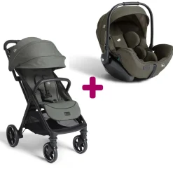 Pack Poussette duo Parcel LX Evergreen + coque I-Level Pro Evergreen                            de Joie