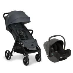 Pack Poussette Duo Parcel Lx Ebony + coque I-Snug 2 Shale                            de Joie