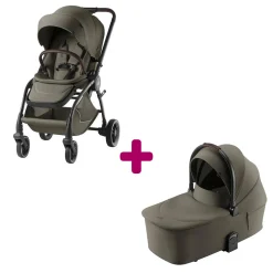 Pack Poussette Duo RIO Lux Urban Olive avec nacelle                            de Britax Römer