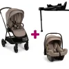 Pack Poussette duo Triv Next Cedar + coque Pipa next Cedar + base next                            de Nuna