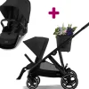 Pack Poussette Gazelle S Moon Black + second siège Moon Black                            de Cybex