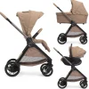 Pack Poussette trio Bellagio 2 Caramel + nacelle Flexi Caramel + coque First Seat Recline Caramel                            de Chicco