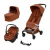 Pack Poussette Trio Fame Cabin Copper terra + adaptateurs coque Coral + coque Coral Copper Terra + nacelle                            de Maxi Cosi
