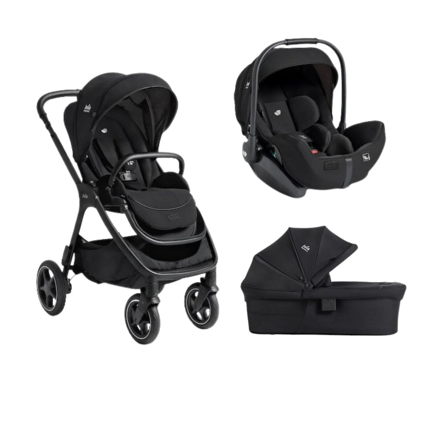 Pack poussette trio Finiti Eclipse + nacelle Ramble Eclipse + coque I-Level pro Eclipse de Joie