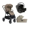 Pack poussette trio Finiti Sandstone + nacelle Ramble Sandstone + coque I-Snug Shale                            de Joie                                                                                                                7 avis