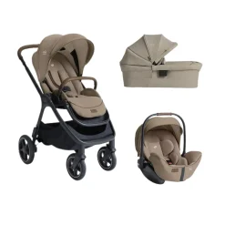 Pack poussette trio Finiti Sandstone + nacelle Ramble Sandstone + coque I-Level pro Sandstone                            de Joie