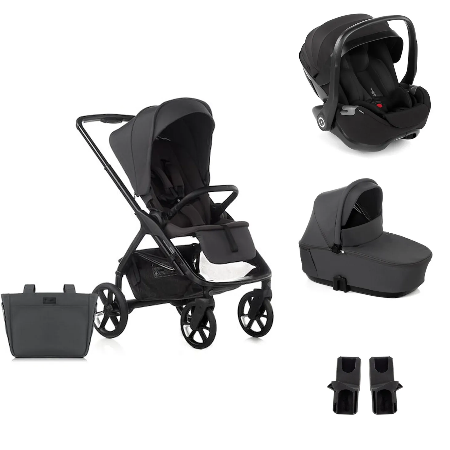 Pack Poussette trio Keep avec nacelle et coque Kombibaby cloud de Jané