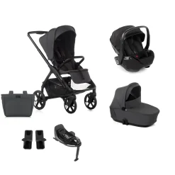 Pack Poussette trio Keep avec nacelle et coque Kombibaby cloud et base pivotante                            de Jané
