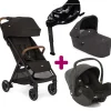 Pack Poussette Trio Pact Pro Shale + Nacelle Ramble Shale + coque i-snug 2 Shale + base Encore                            de Joie