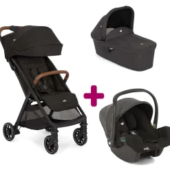 Pack Poussette Trio Pact Pro Shale + Nacelle Ramble Shale + coque i-snug 2 Shale                            de Joie