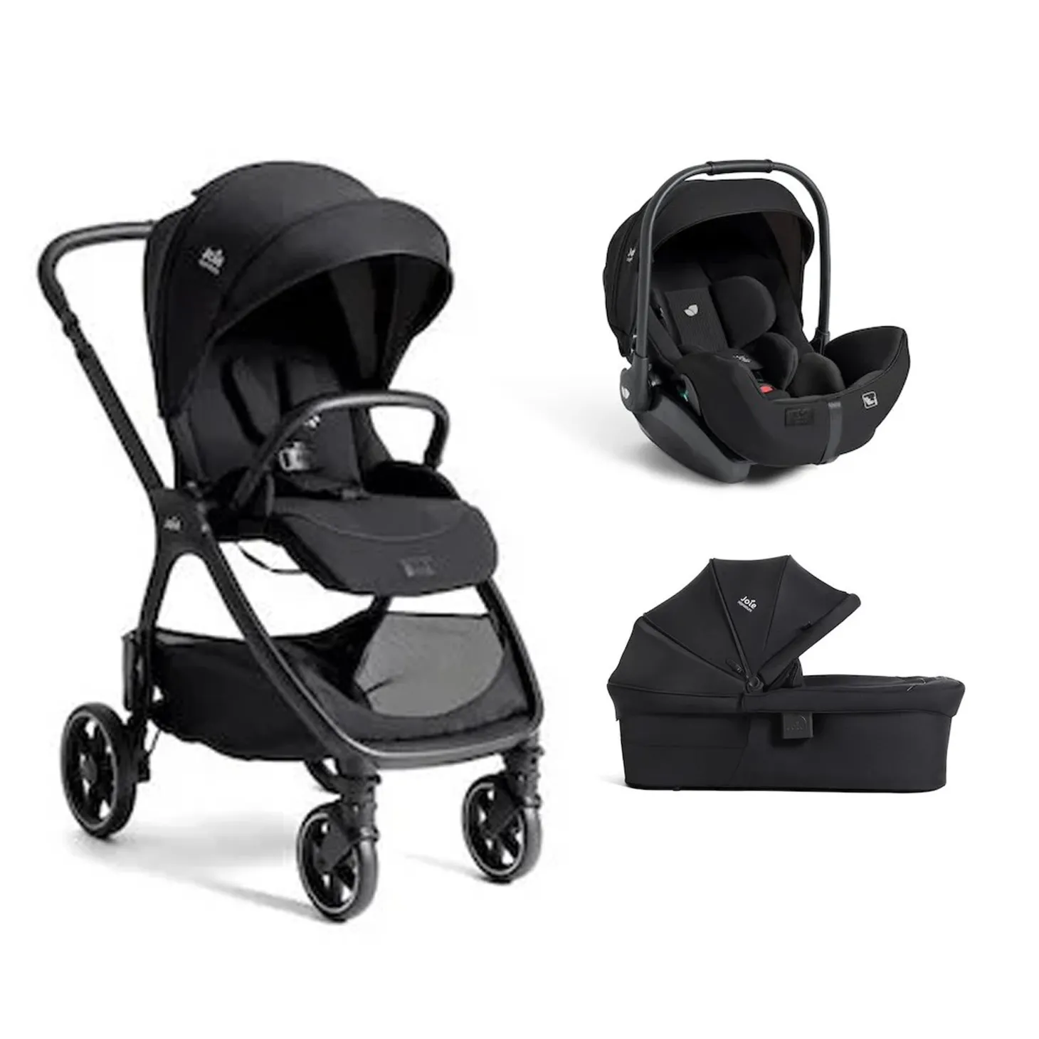 Pack poussette trio Valora Eclipse + coque i-level pro + nacelle ramble XL de Joie