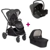 Pack Poussette Trio Versatrax Shale + coque I-Snug 2 Shale + nacelle Ramble XL Shale                            de Joie