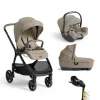 Pack poussette trio XL Valora Sandstone + coque i-starter + nacelle calmi + base encore                            de Joie