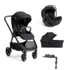 Pack poussette trio XL Valora Eclipse + coque i-level pro + nacelle ramble XL + I-base LX 2                            de Joie