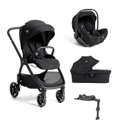 Pack poussette trio XL Valora Eclipse + coque i-level pro + nacelle ramble XL + I-base LX 2                            de Joie