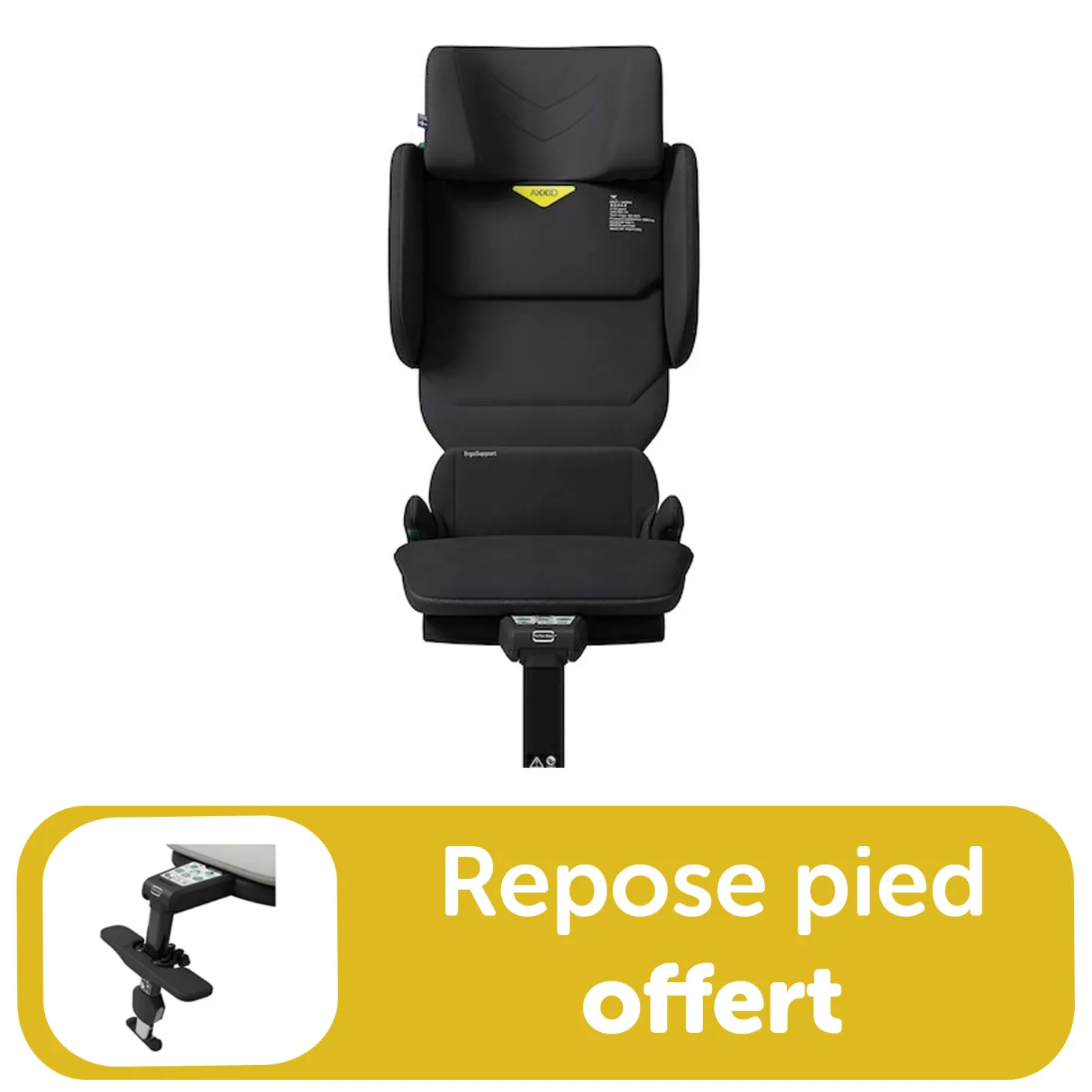 Pack Siège auto Axkid up noir coastal storm + repose pied offert de Axkid
