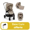 Pack trio poussette Triv next Cosmopolitain + Arra flex + nacelle lytl + base curv offerte                            de Nuna