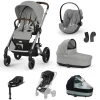 Pack XL Poussette Balios Stone Grey + nacelle + coque G plus + base G3 + accessoires                            de Cybex