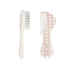 Pasito a Pasito                    Brosse et peigne Carreaux    Rose