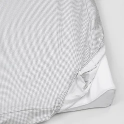 Pasito a Pasito Matelas à langer avec housse Home Little Bloom Vichy Gris