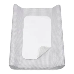 Pasito a Pasito Matelas à langer avec housse Home Little Bloom Vichy Gris