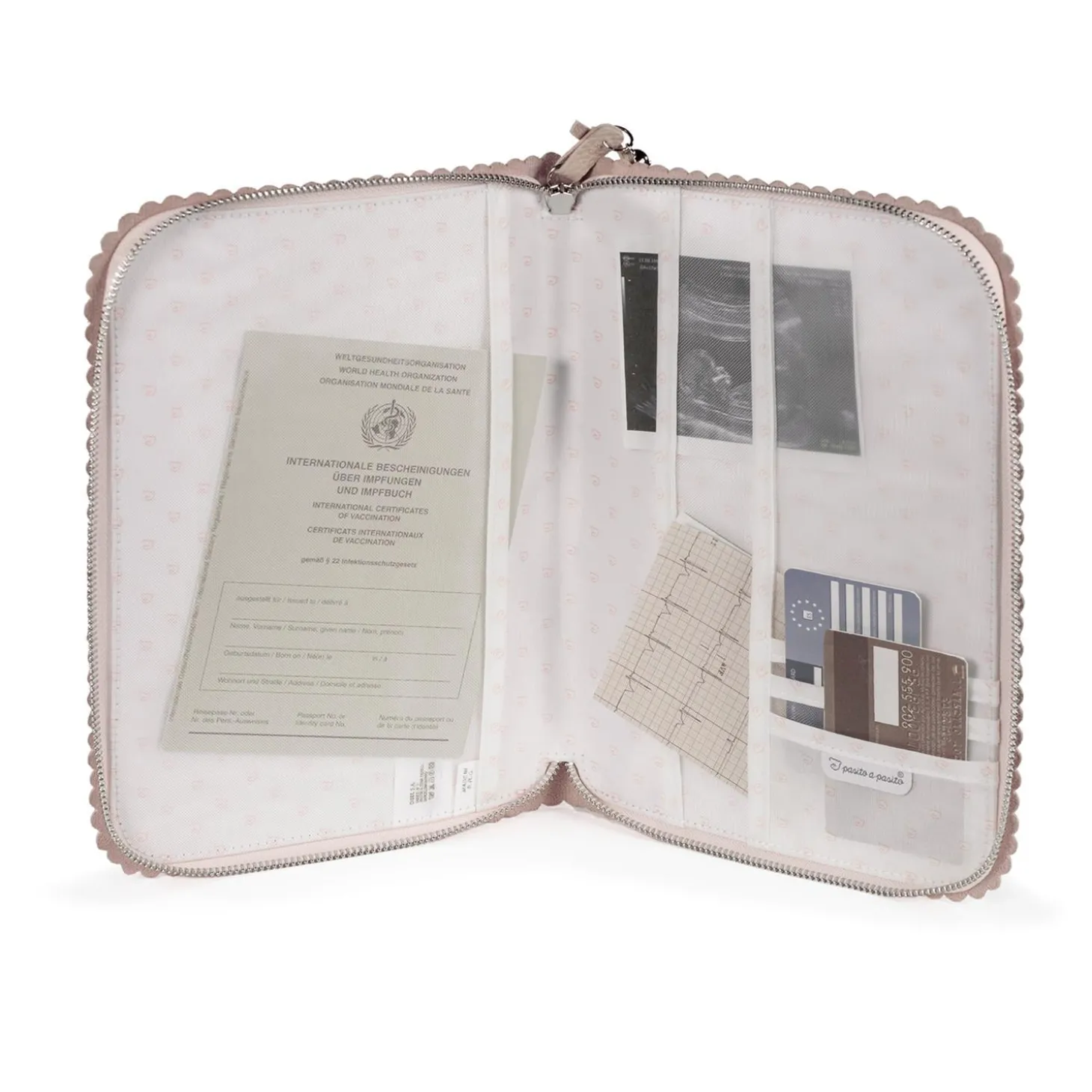 Pasito a Pasito Protege Carnet de Santé Icon Rose
