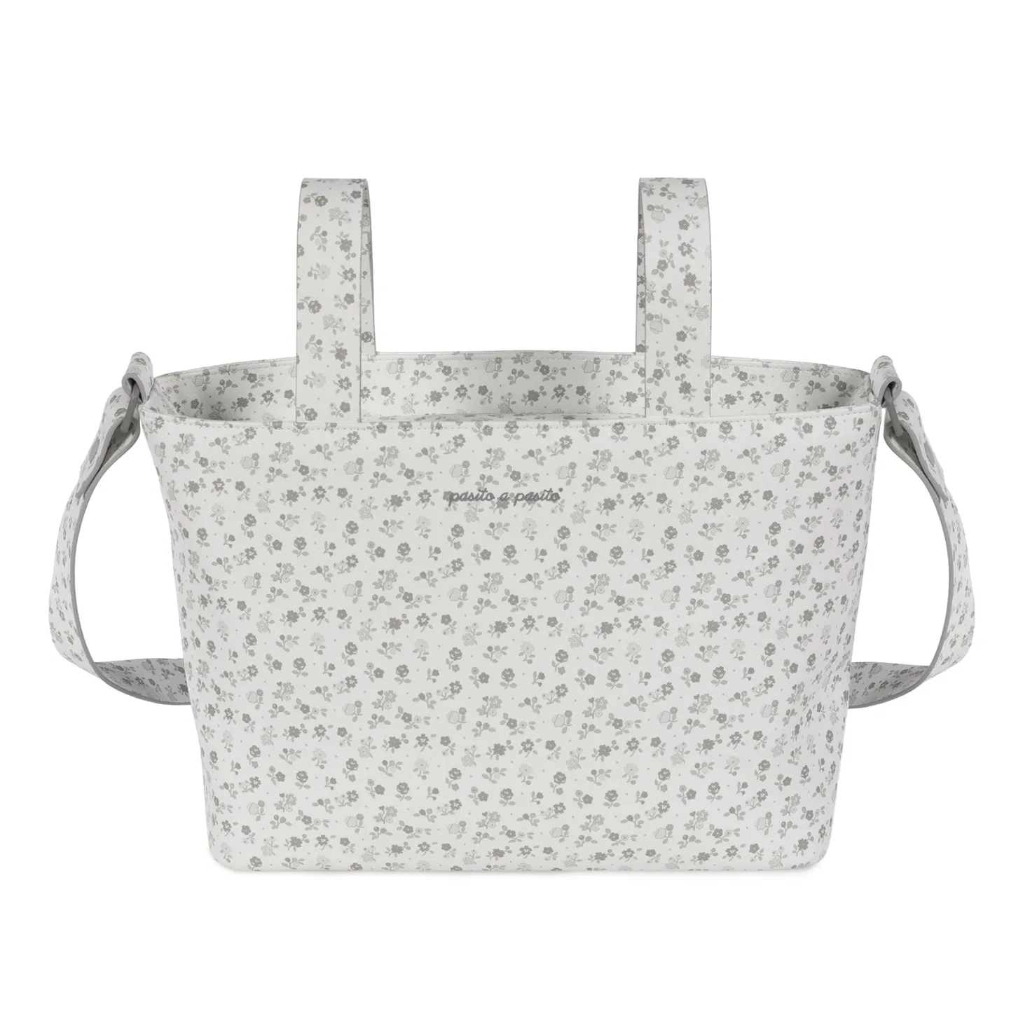 Pasito a Pasito Sac Crossbody Little Bloom Fleurs Gris