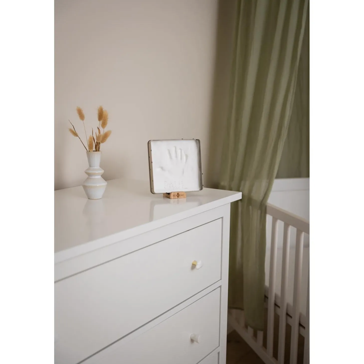 Petit Artichaut Baby Box Carrée Jolis Cœurs Beige
