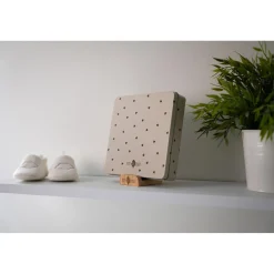 Petit Artichaut Baby Box Carrée Jolis Cœurs Beige