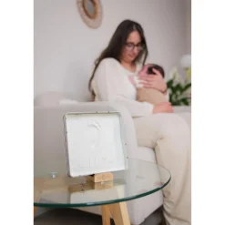 Petit Artichaut Baby Box Carrée Jolis Cœurs Beige
