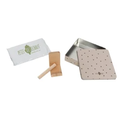 Petit Artichaut Baby Box Carrée Jolis Cœurs Beige