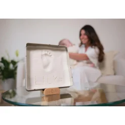 Petit Artichaut Baby Box Carrée Jolis Cœurs Beige