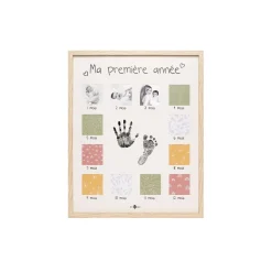 Petit Artichaut Cadre de Ma Première Année Beige/Multicolore