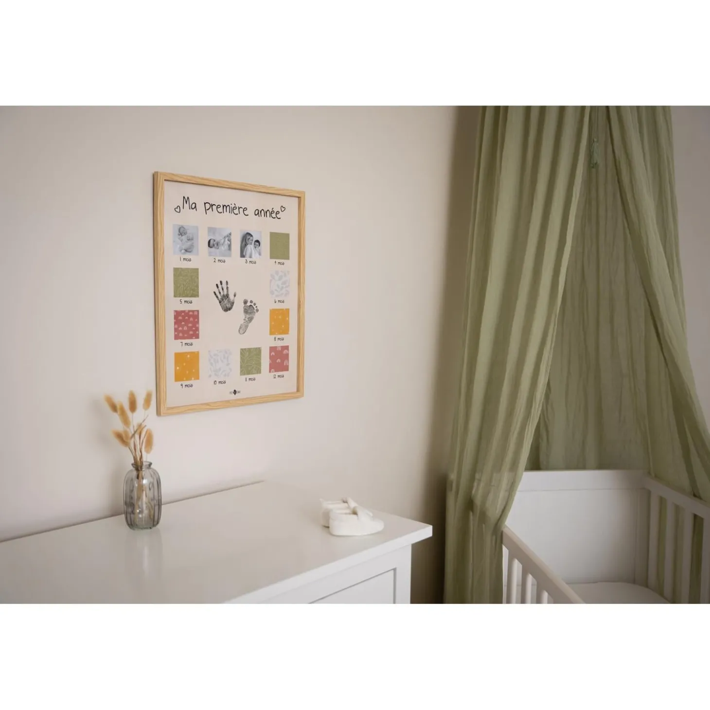 Petit Artichaut Cadre de Ma Première Année Beige/Multicolore