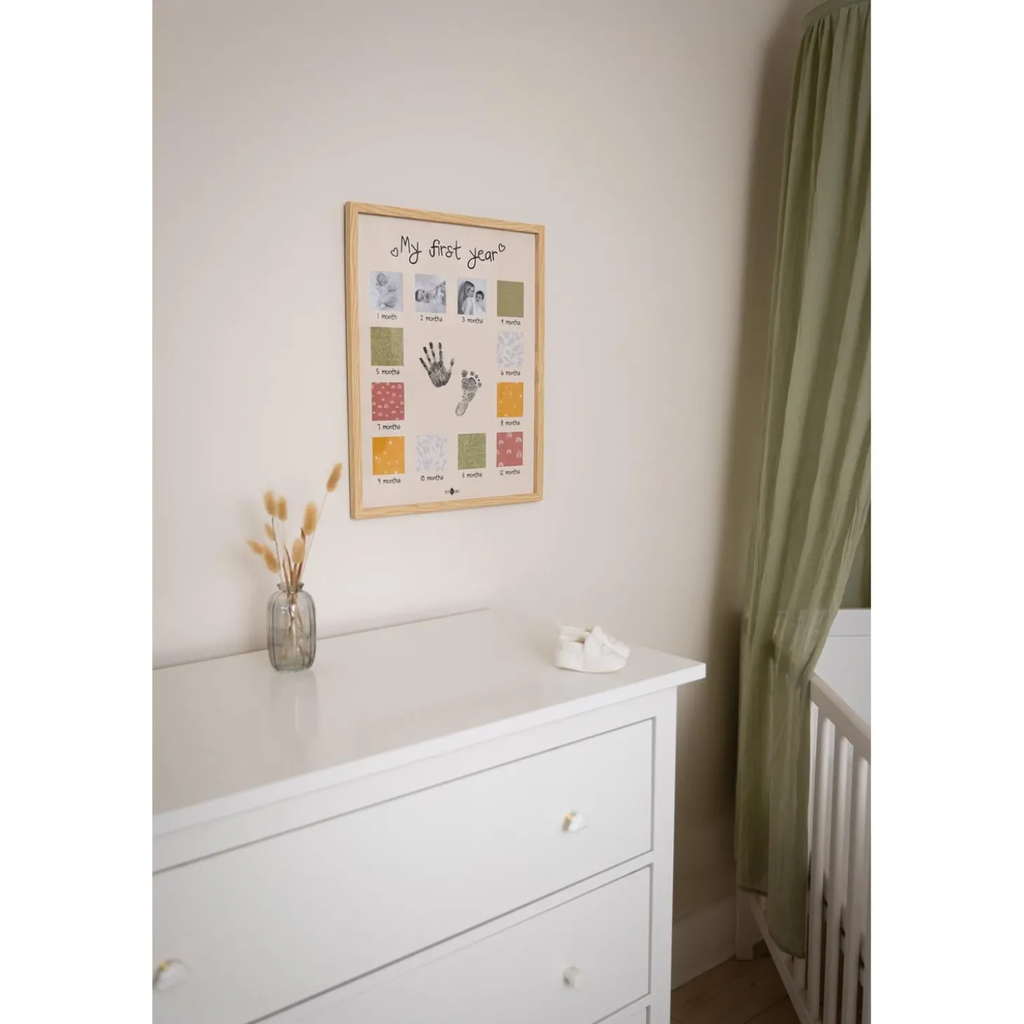 Petit Artichaut Cadre de Ma Première Année Beige/Multicolore