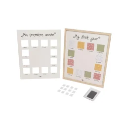 Petit Artichaut Cadre de Ma Première Année Beige/Multicolore